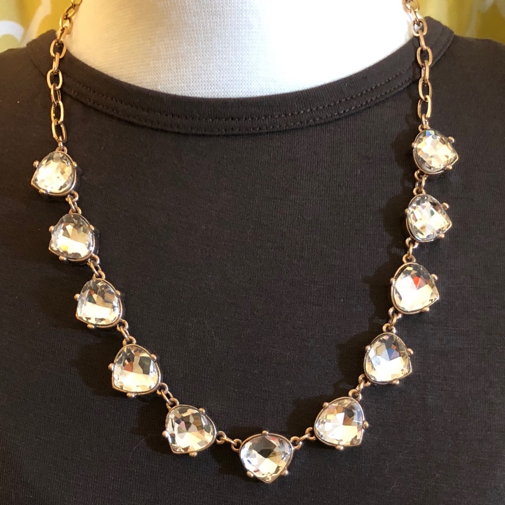 Crystal Glass Stone Charm Costume Jewelry Necklace